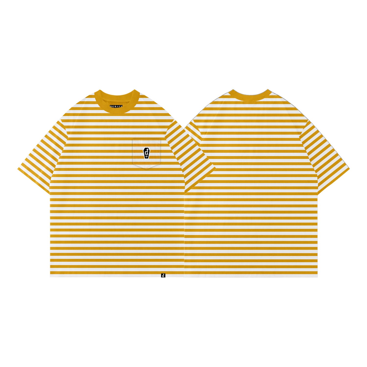 POCKET STRIPES TEE BUTTERSCOTCH
