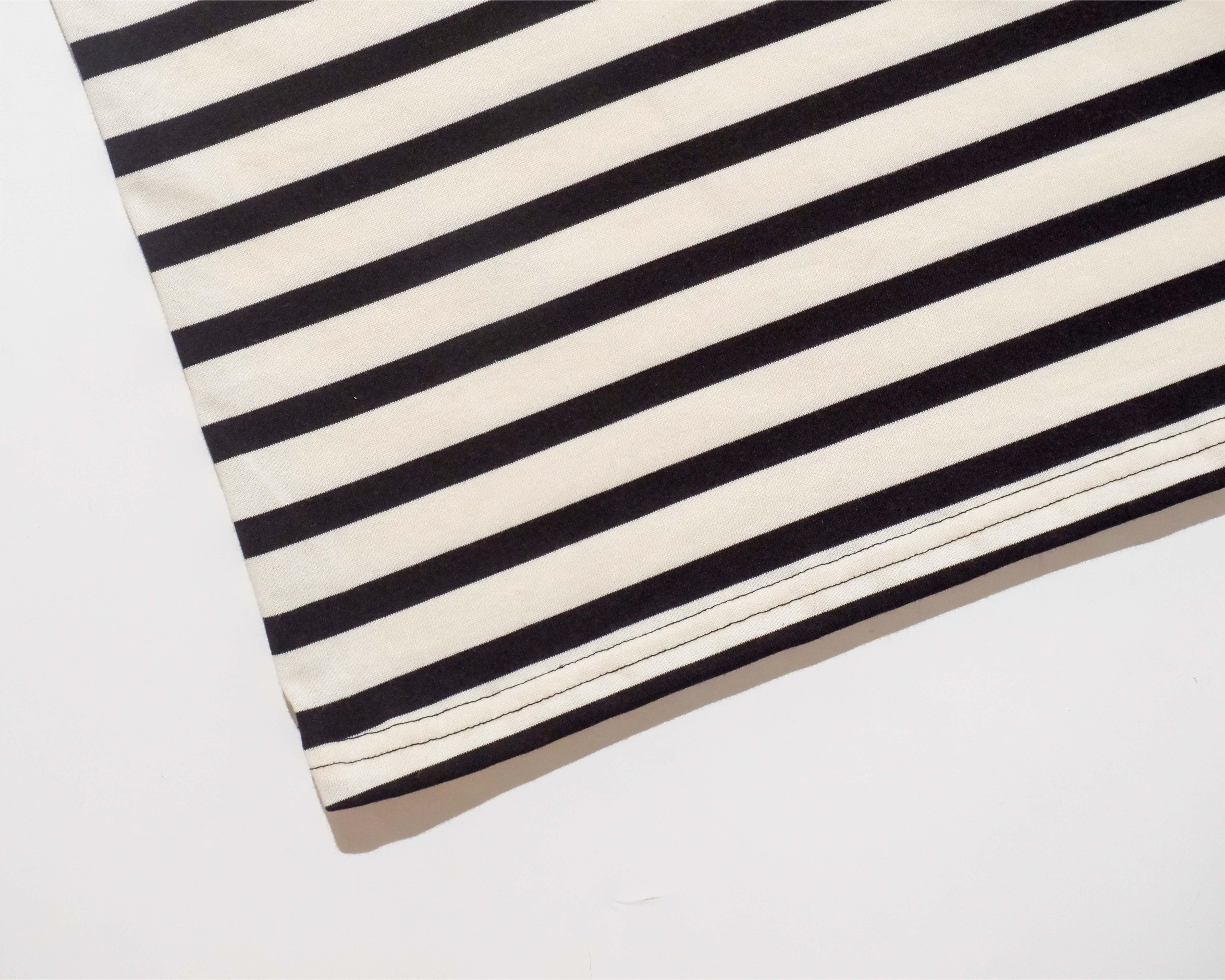 POCKET STRIPES TEE BLACK & WHITE