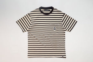 POCKET STRIPES TEE BLACK & WHITE