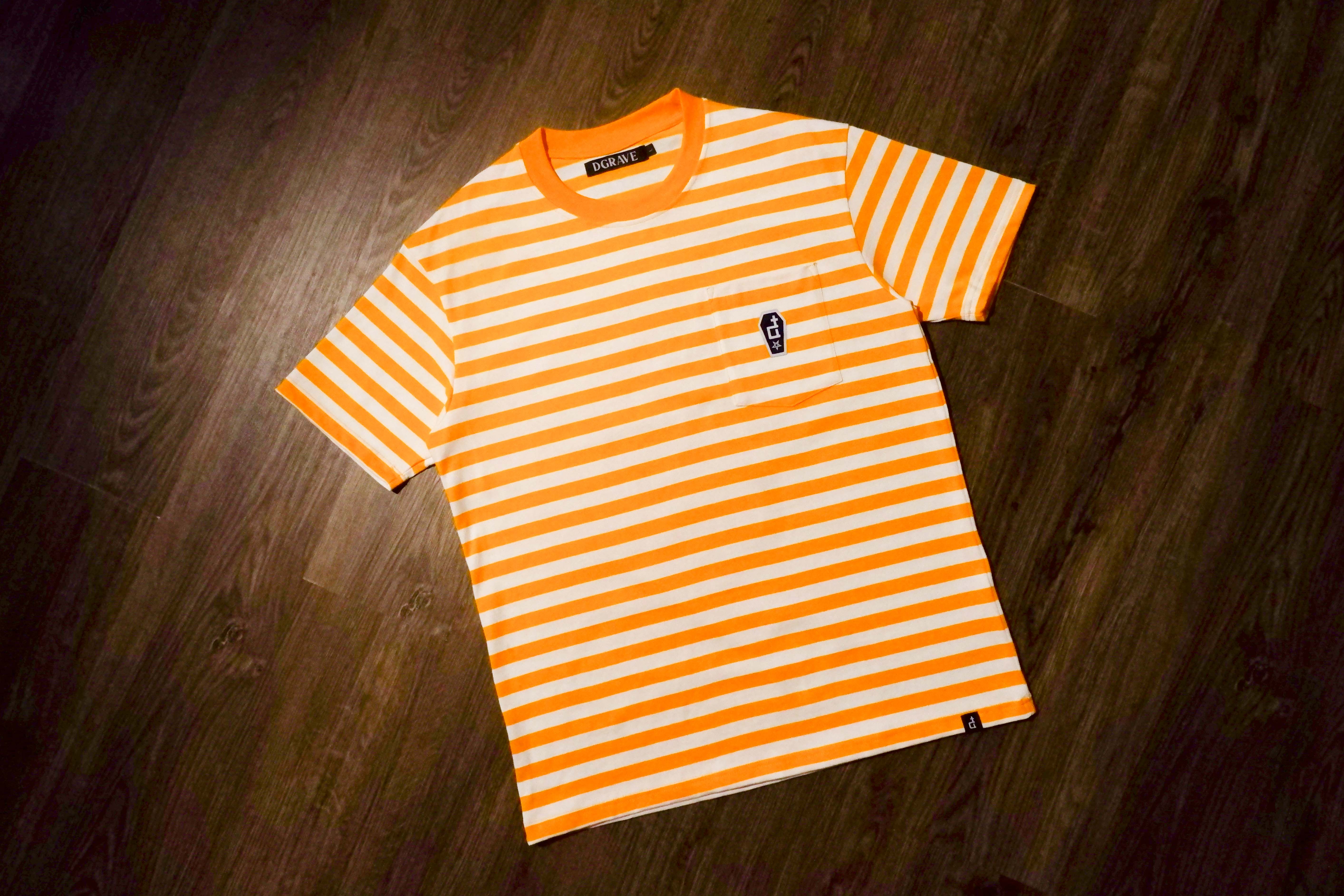 POCKET STRIPES TEE BUTTERSCOTCH