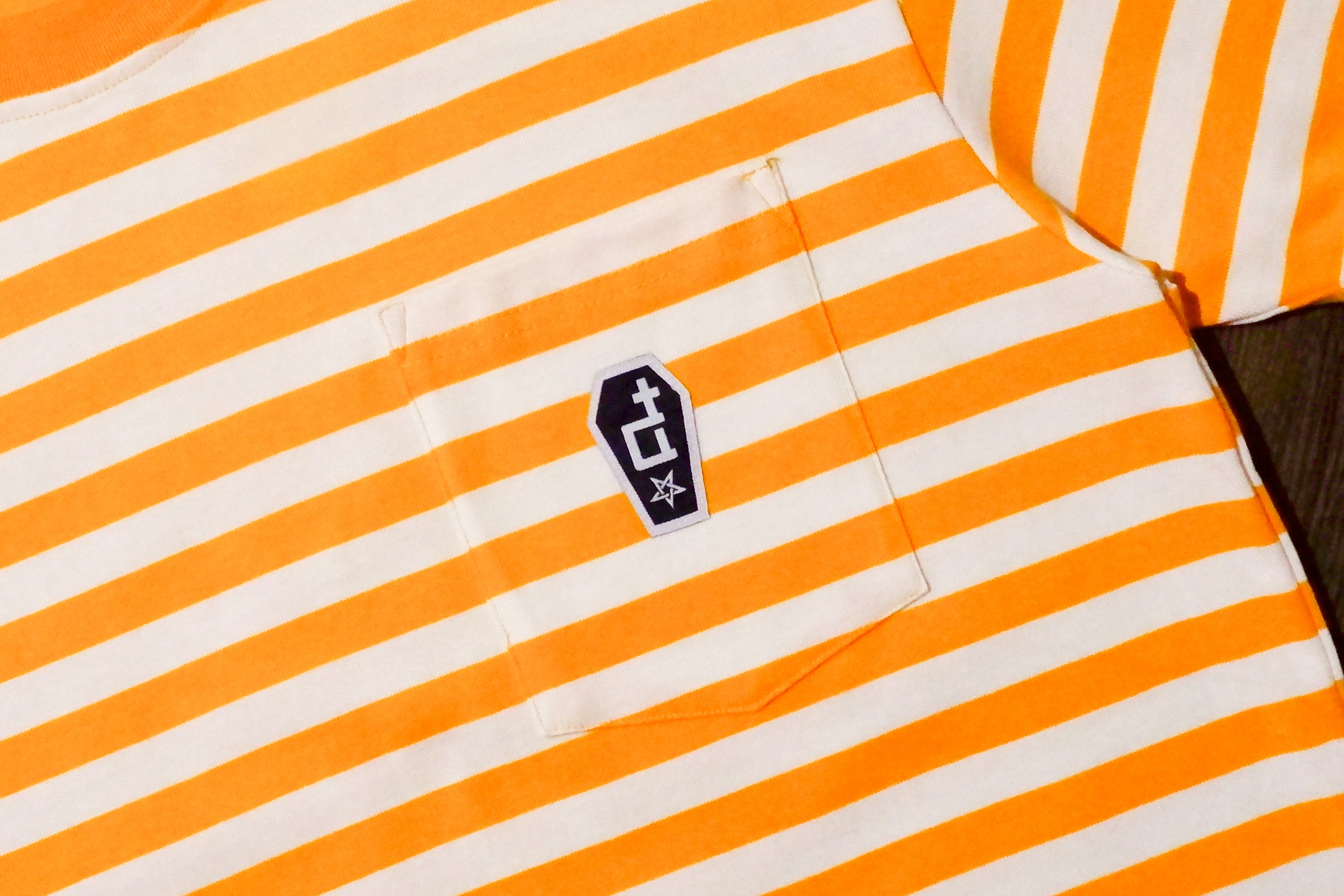 POCKET STRIPES TEE BUTTERSCOTCH