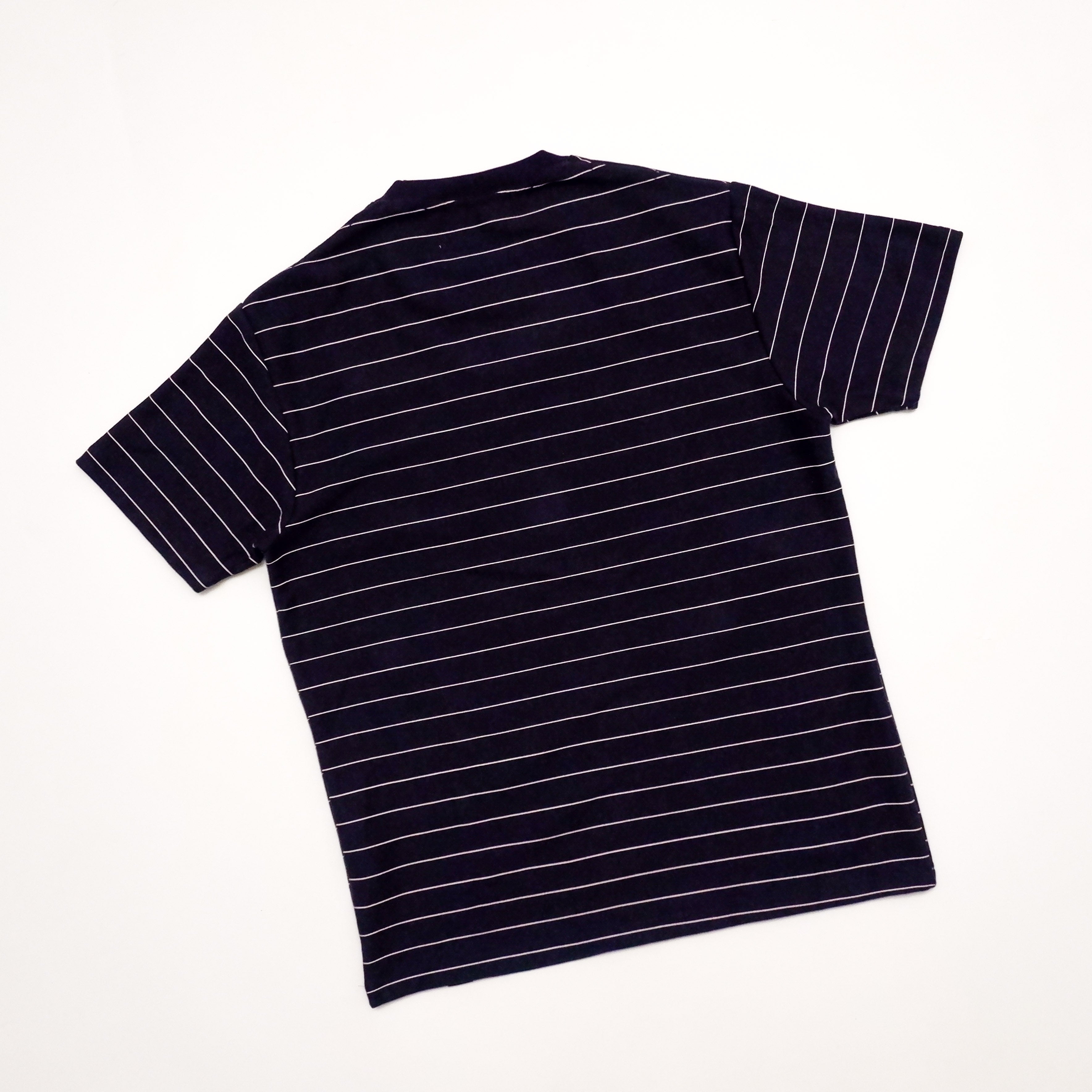 CASKET LABEL NAVY WITH LIGHT PINK POCKET STRIPES SERIES