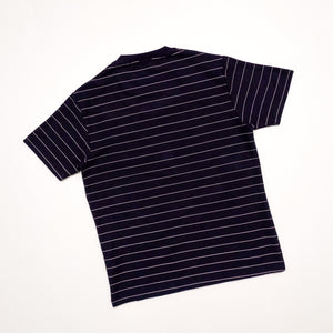 CASKET LABEL NAVY WITH LIGHT PINK POCKET STRIPES SERIES