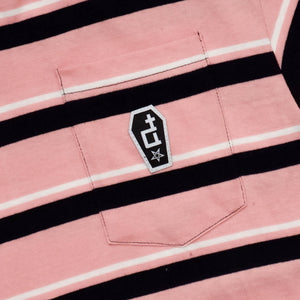 CASKET LABEL OLD ROSE POCKET STRIPES SERIES