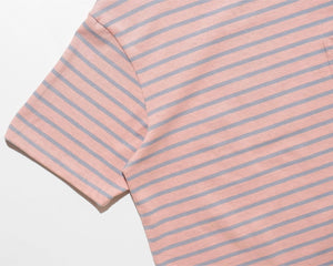POCKET STRIPES TEE PINK & BLUE