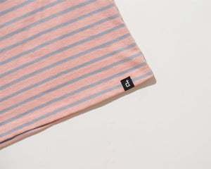 POCKET STRIPES TEE PINK & BLUE