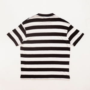 OG LOGO LACE KNIT FABRIC BLACK & WHITE STRIPES 33