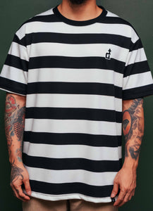 OG LOGO BLACK AND WHITE STRIPES 18