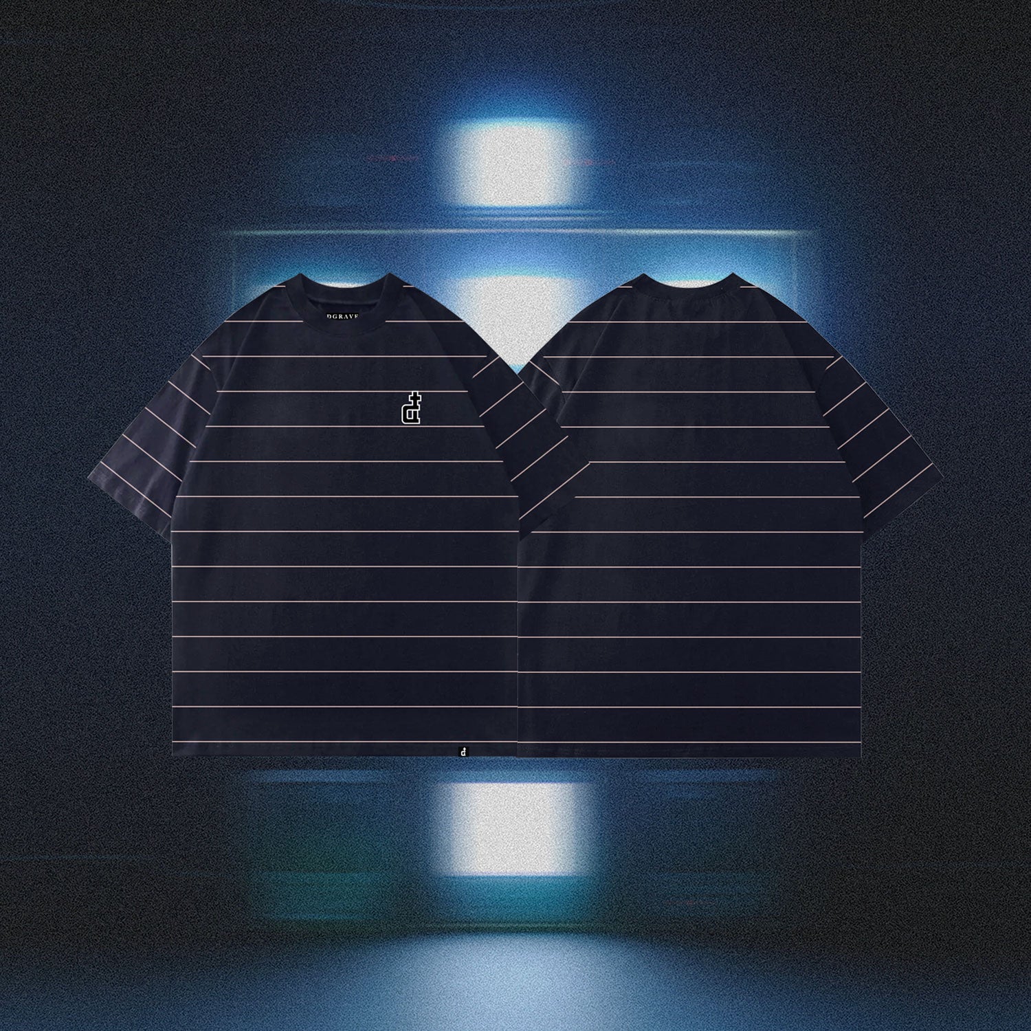 OG LOGO NAVY WITH LIGHT PINK STRIPES 32