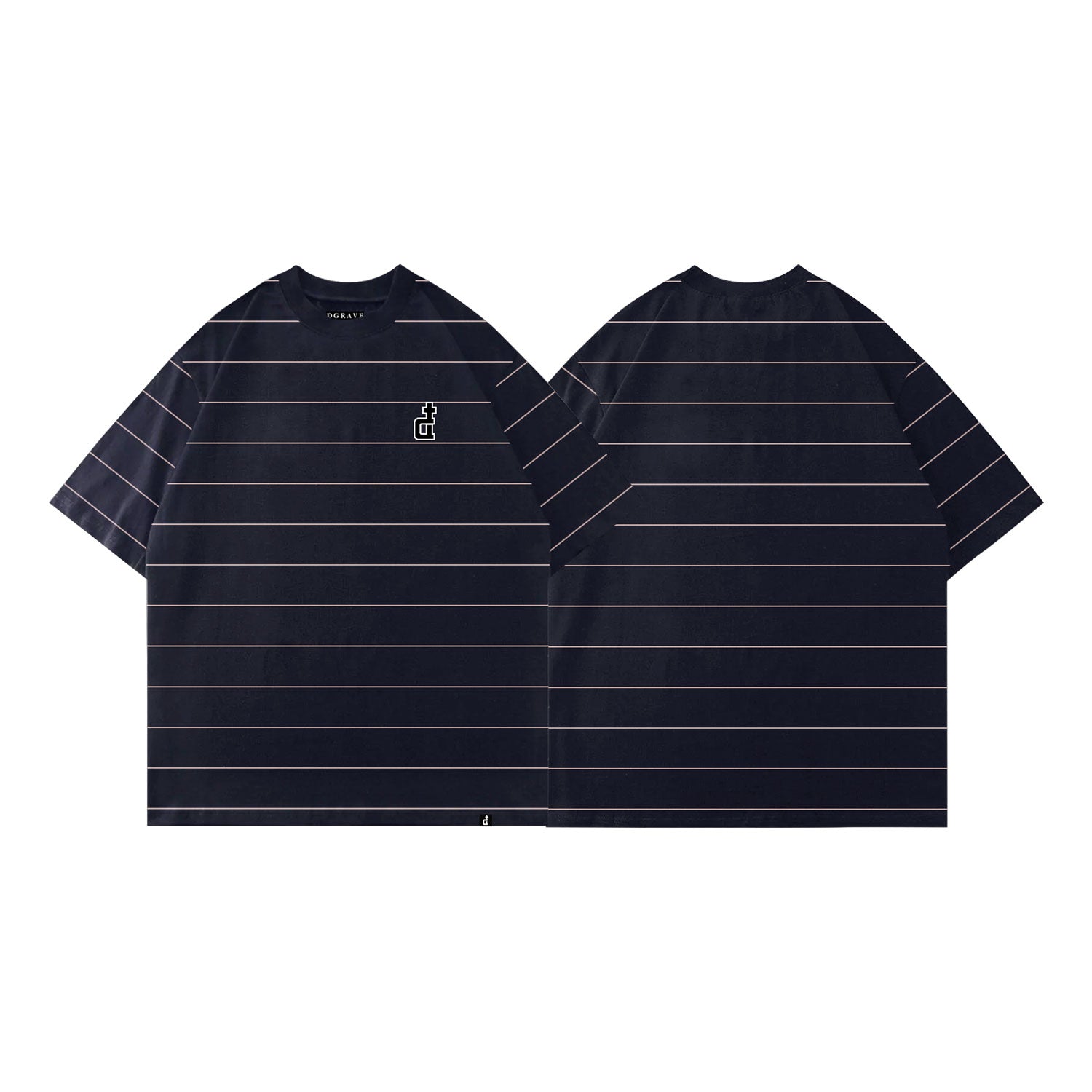 OG LOGO NAVY WITH LIGHT PINK STRIPES 32