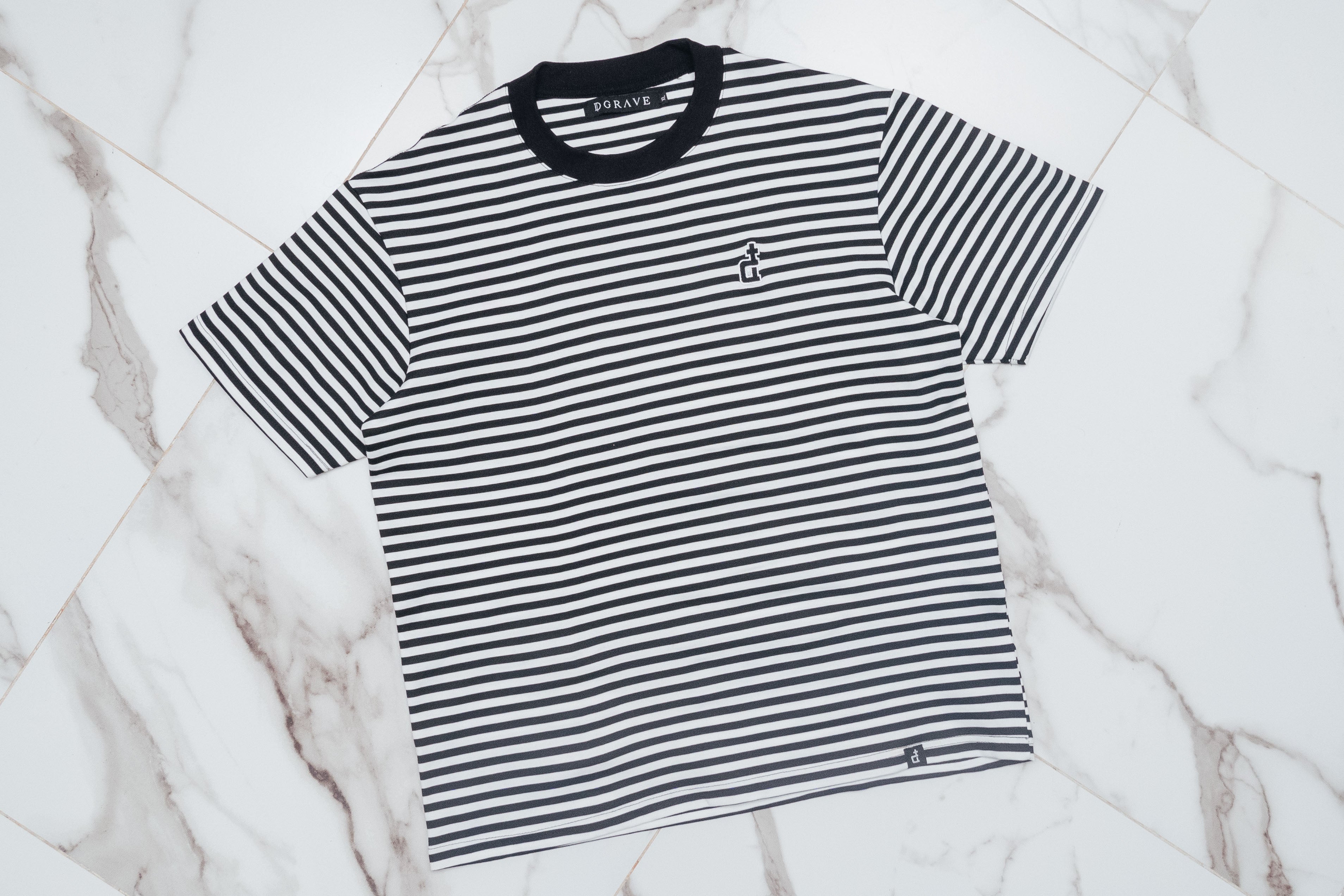 OG LOGO NARROW BLACK & WHITE STRIPES 26