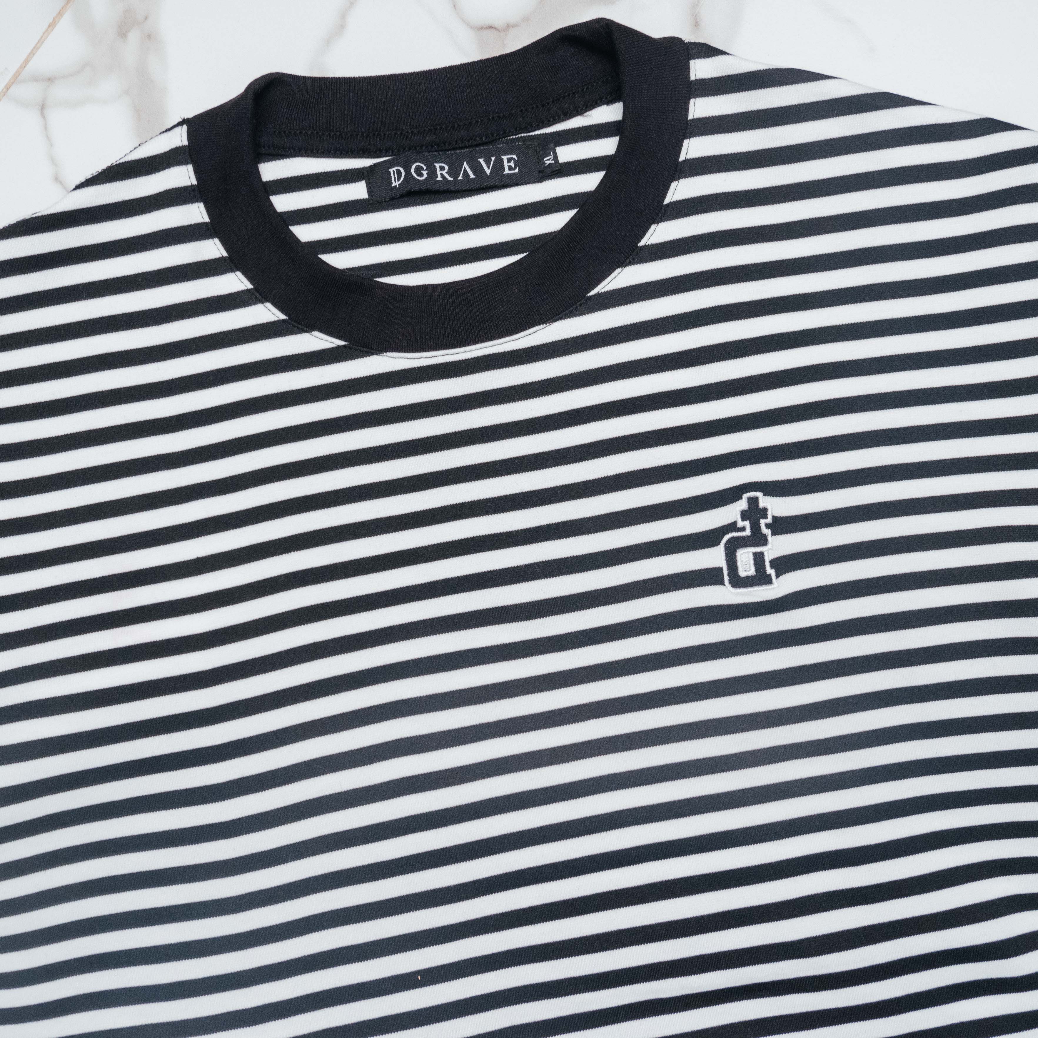 OG LOGO NARROW BLACK & WHITE STRIPES 26