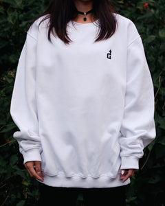 OG LOGO WHITE CREWNECK